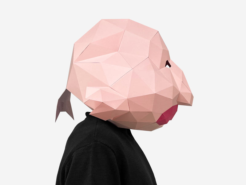 Blobfish Mask <br> DIY Paper Mask Template