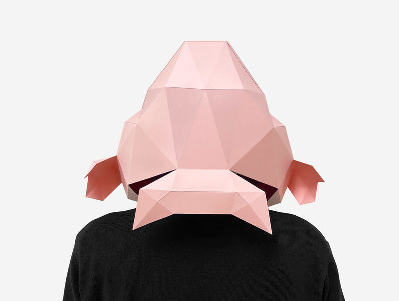 Blobfish Mask <br> DIY Paper Mask Template