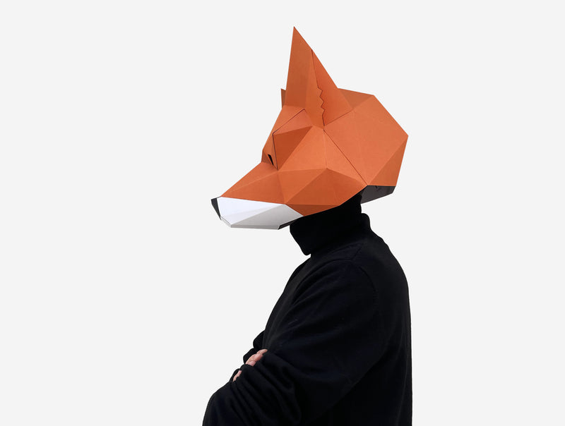 Metamask Fox Mask <br> DIY Paper Mask Template