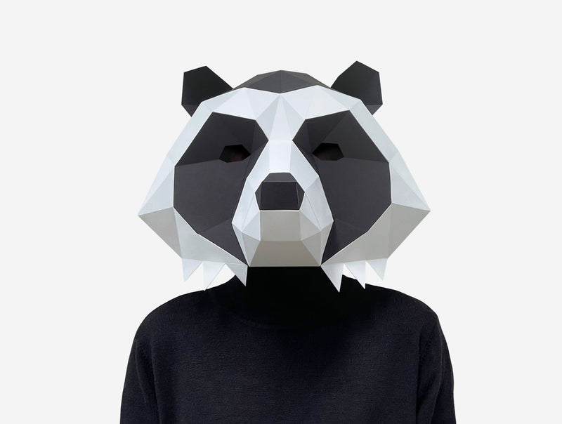 Racoon Mask <br> DIY Paper Mask Template