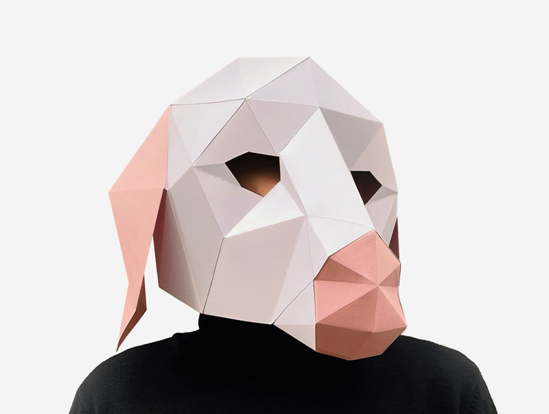 Lamb Mask <br> DIY Paper Mask Template