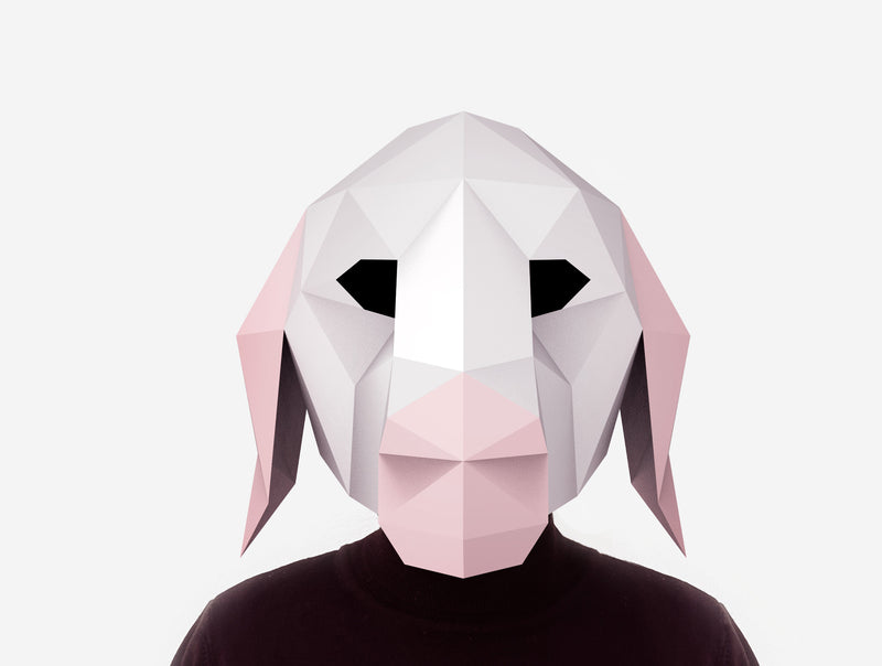 Lamb Mask <br> DIY Paper Mask Template