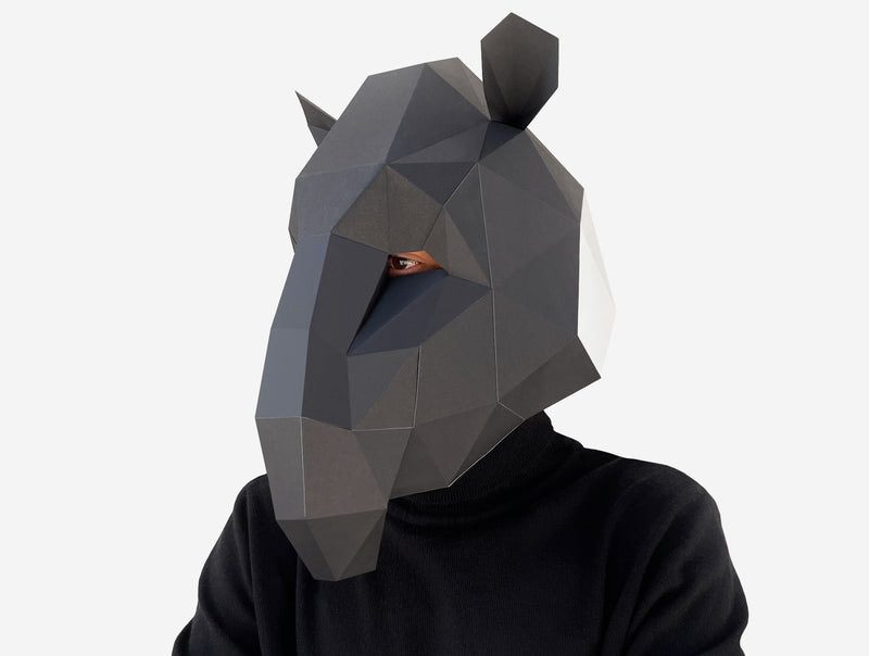 Tapir Mask <br> DIY Paper Mask Template (Copy)