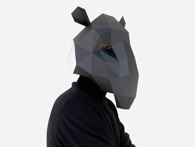 Tapir Mask <br> DIY Paper Mask Template (Copy)