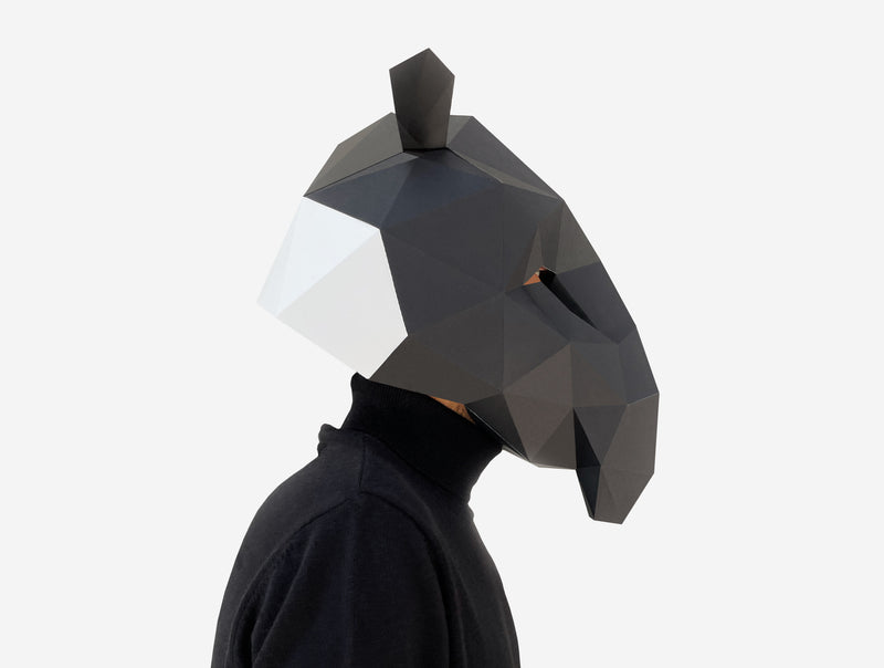 Tapir Mask <br> DIY Paper Mask Template (Copy)