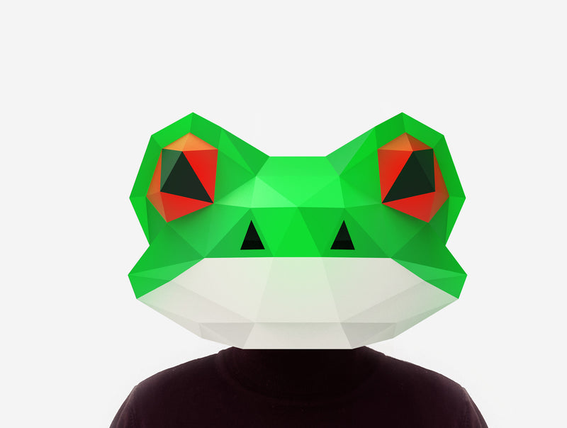 Toad / Frog Mask <br> DIY Paper Mask Template