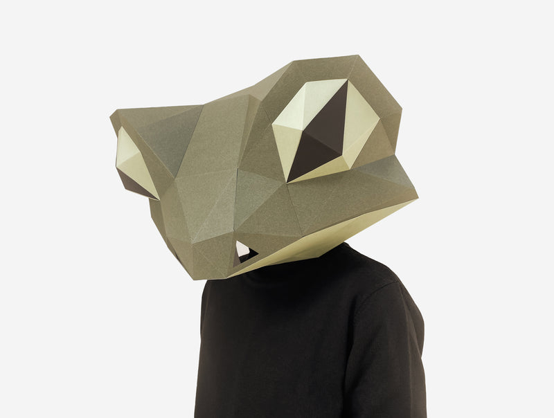 Toad / Frog Mask <br> DIY Paper Mask Template