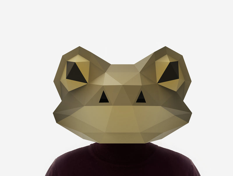 Toad / Frog Mask <br> DIY Paper Mask Template