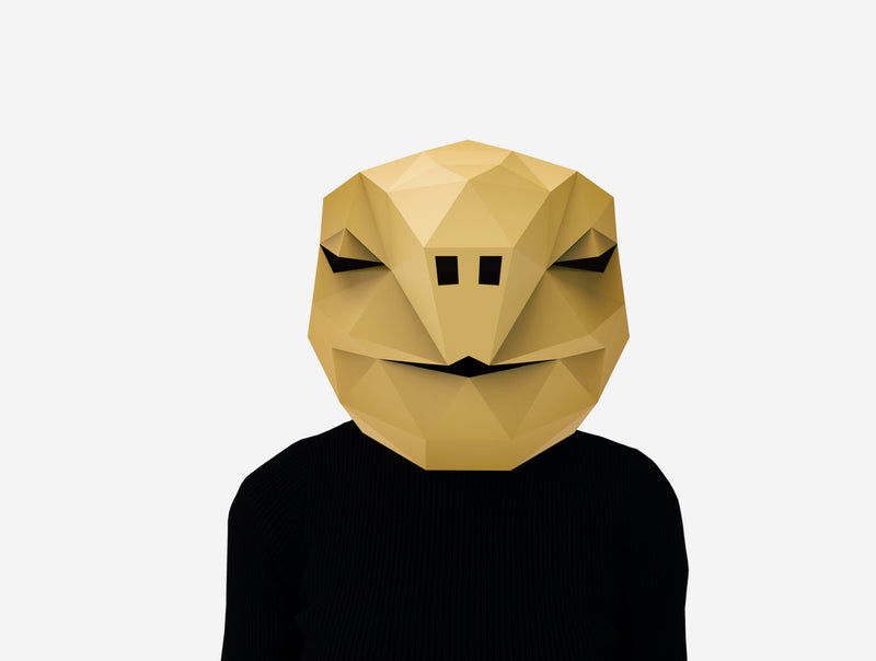 Turtle Mask <br> DIY Paper Mask Template