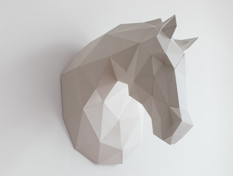 Horse Sculpture <br> DIY Paper Craft Template