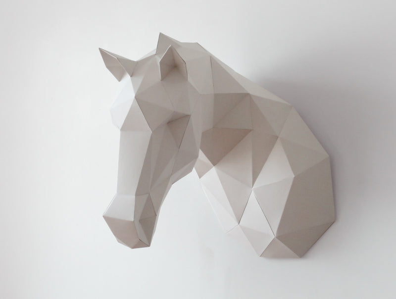 Horse Sculpture <br> DIY Paper Craft Template