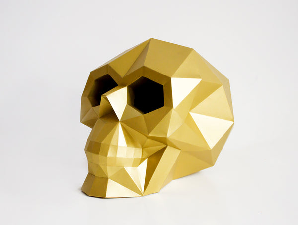 Skull Sculpture <br> DIY Paper Craft Template