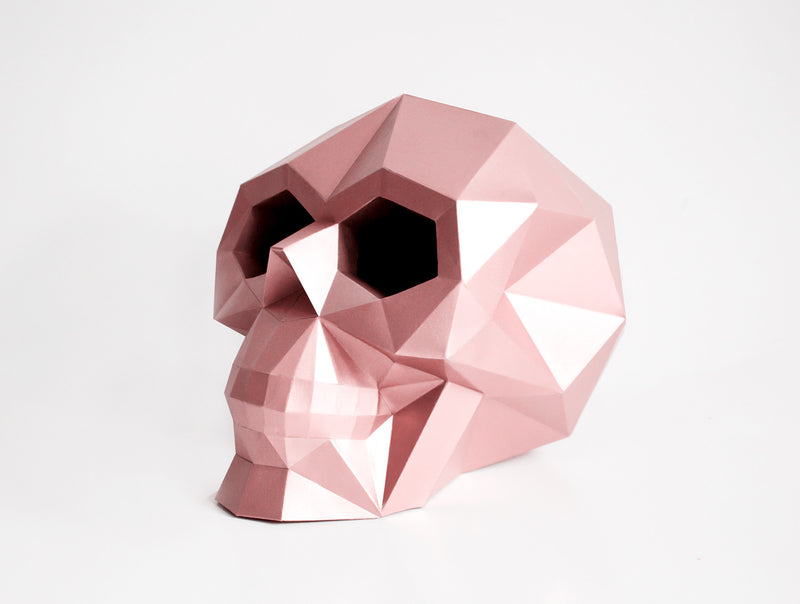 Skull Sculpture <br> DIY Paper Craft Template