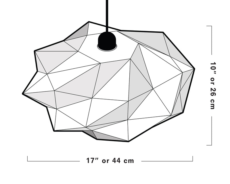 Origami Lampshade Kumo <br> DIY Paper Craft Template