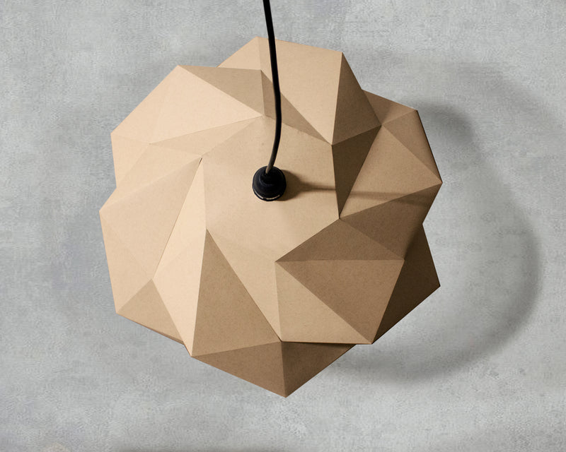 Origami Lampshade Kumo <br> DIY Paper Craft Template