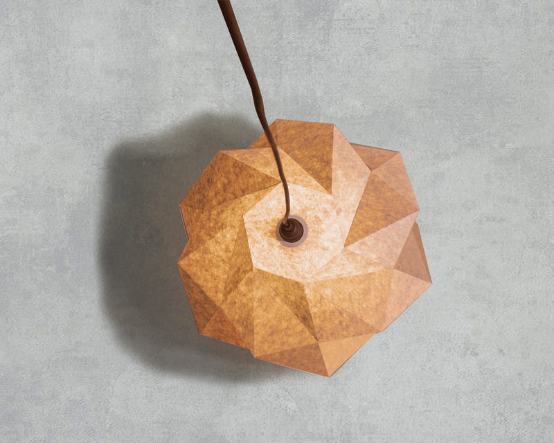 Origami Lampshade Kumo <br> DIY Paper Craft Template