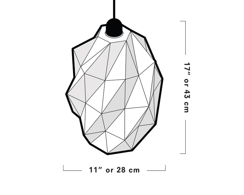 Origami Lampshade Kumo <br> DIY Paper Craft Template