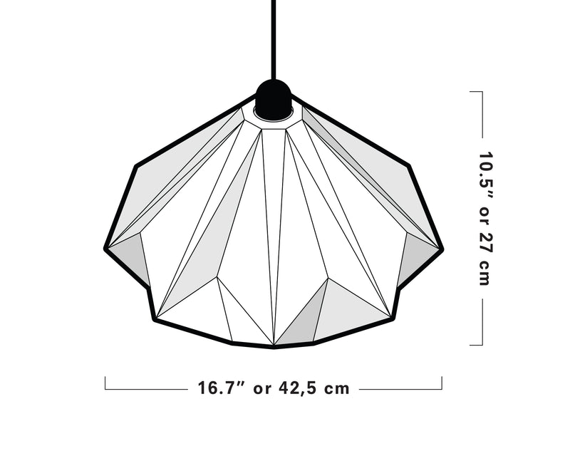 Origami Lampshade Kami <br> DIY Paper Craft Template