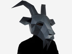 Black Phillip Mask <br> DIY Paper Mask Template