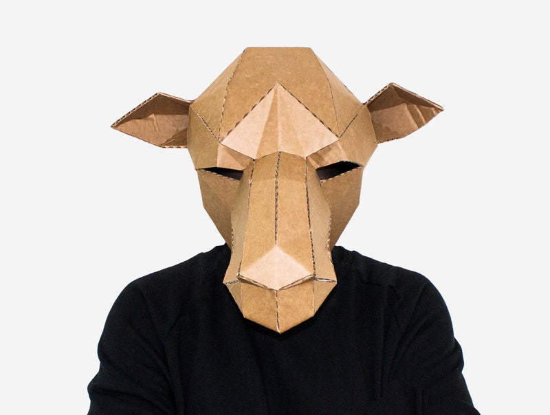 Camel Mask <br> DIY Paper Mask Template