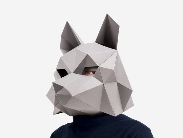 Dire Wolf Mask <br> DIY Paper Mask Template