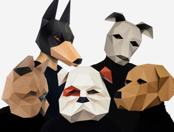 Dog Pack Team <br> DIY Paper Mask Templates