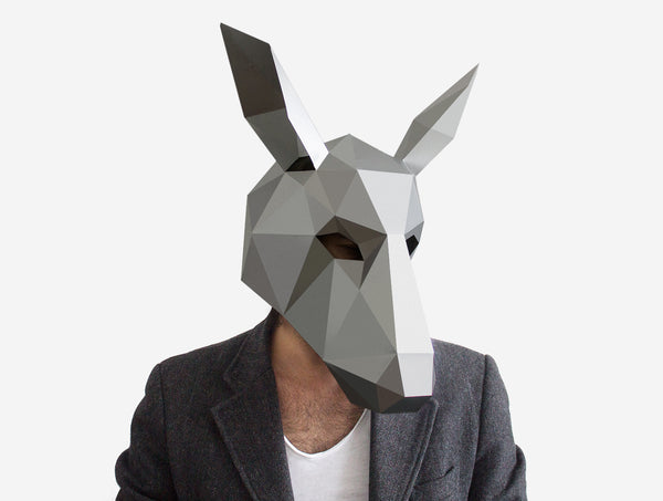 Donkey Mask <br> DIY Paper Mask Template