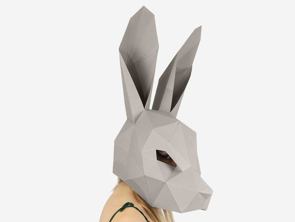 Hare Mask <br> DIY Paper Mask Template