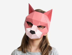 Kids Cat Mask <br> DIY Paper Mask Template