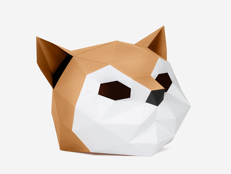 Kitten Cat Mask <br> DIY Paper Mask Template