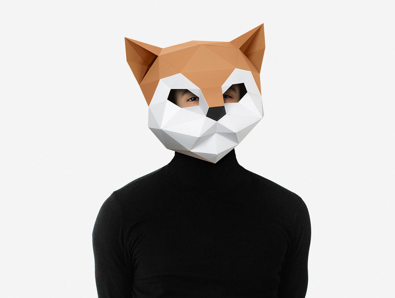 Kitten Cat Mask <br> DIY Paper Mask Template