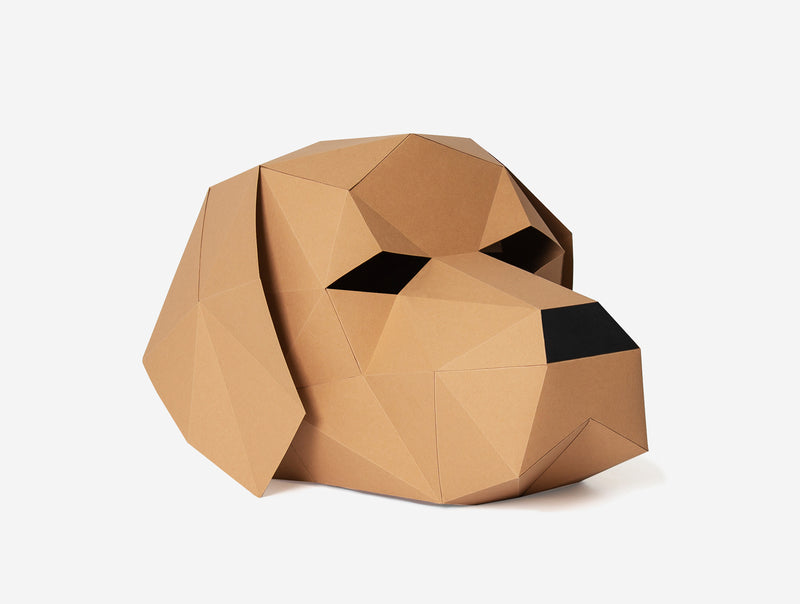 Labrador Dog Mask <br> DIY Paper Mask Template