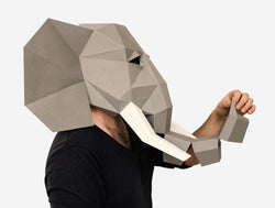 Elephant Mask <br> DIY Paper Mask Template