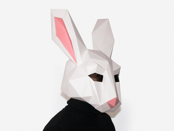 Rabbit Mask <br> DIY Paper Mask Template