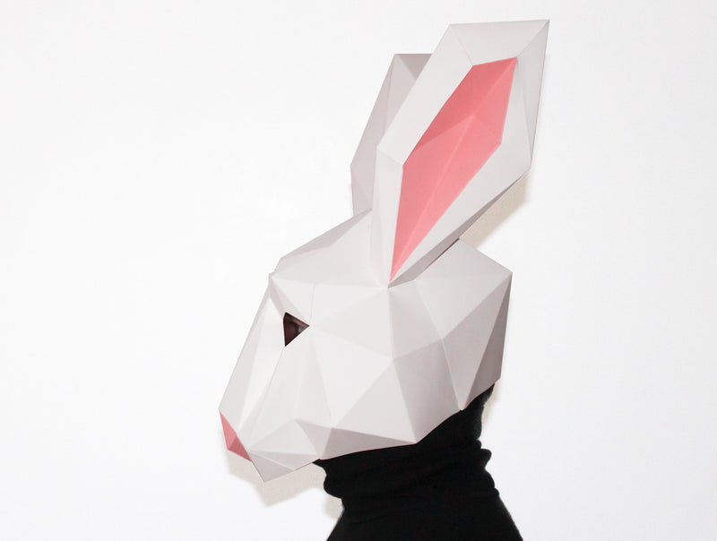 Rabbit Mask <br> DIY Paper Mask Template