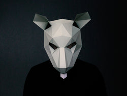 Rat Mask <br> DIY Paper Mask Template