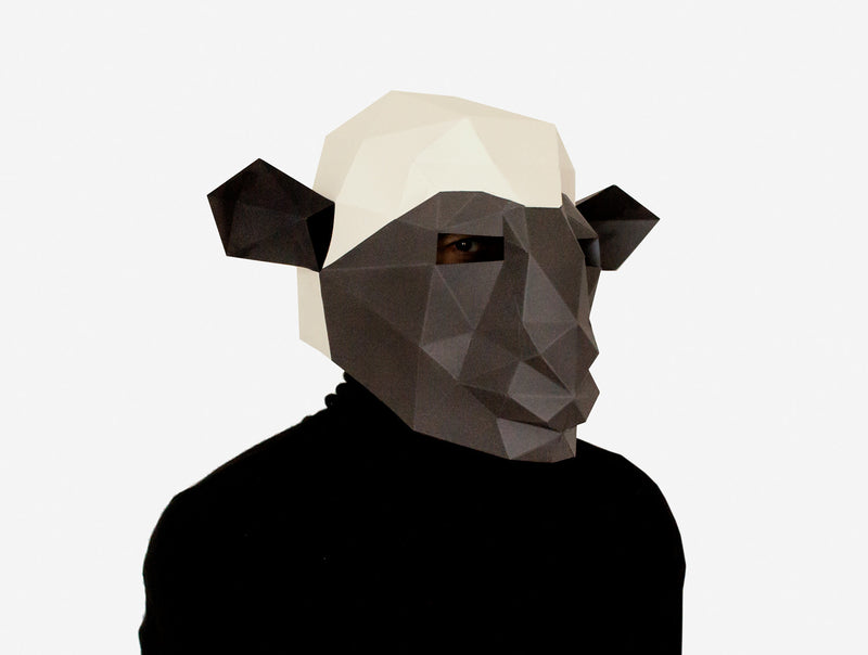 Sheep Mask <br> DIY Paper Mask Template