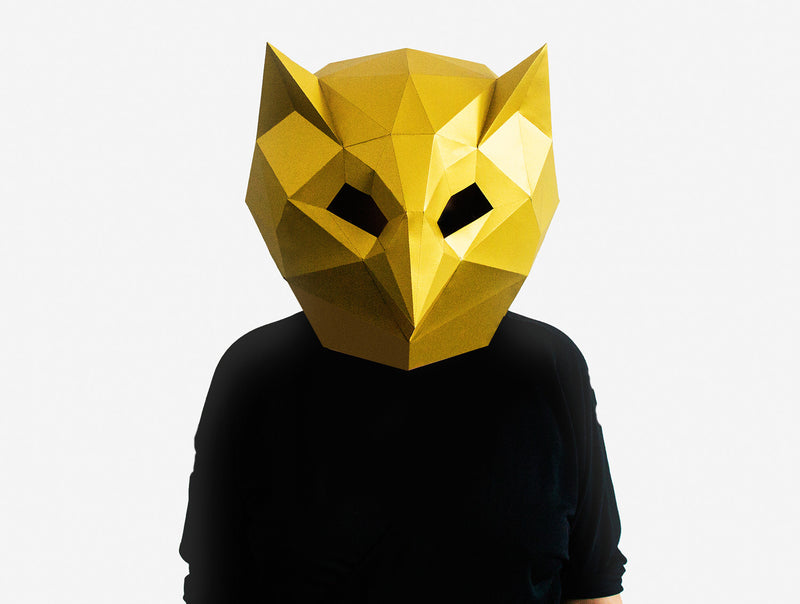 Owl Mask <br> DIY Paper Mask Template