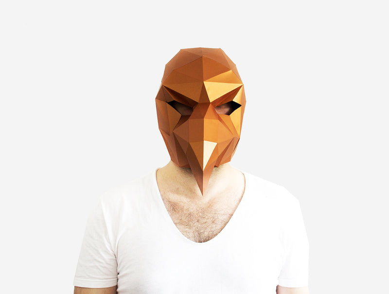 Vulture Bird Mask <br> DIY Paper Mask Template