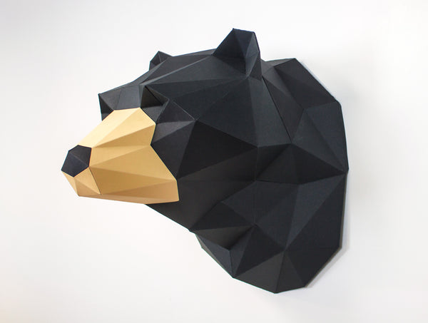 Bear Sculpture <br> DIY Paper Craft Template