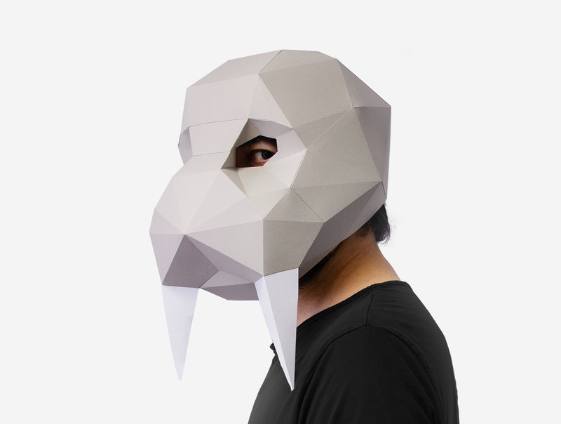 Walrus Mask <br> DIY Paper Mask Template